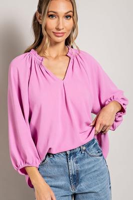 PUFF SLEEVES BLOUSE