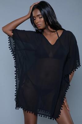 Sheer Poncho Cover-Up