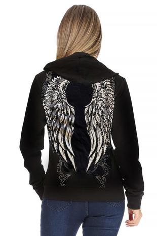 Platinum Plush Women's Wings Hoodie