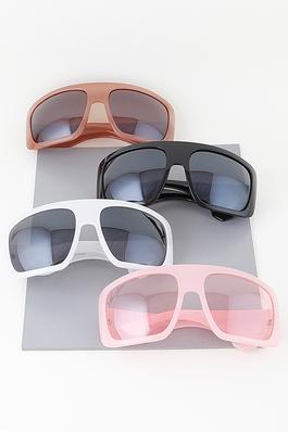 Curved Straight Box Sunglasses