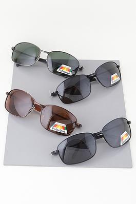 Classic Thin Polarized Square Sunglasses