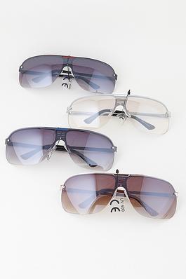 Straight Bolted Vent Shield Sunglasses
