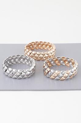 Diamond Scale Cuff Bracelet