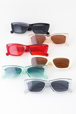 Bright Tinted Bar Cateye Sunglasses
