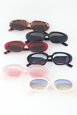 Bright Oval Tinted Sunglasses