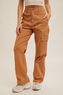 STRETCH TWILL CARGO PANTS WITH POCKETS