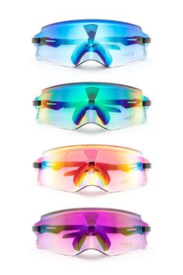 Molded Shield Unisex Sporty Sunglasses Set
