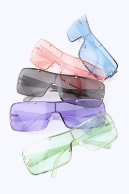 Light Tint Sporty Curve Lens Sunglasses Set