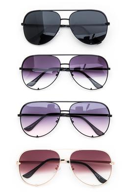 Classic Large Aviator Sunglasses Set