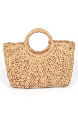 Straw Basket Weaved Summer Tote