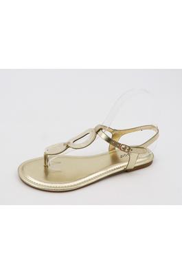 T-STRAP THONG FLAT SANDAL WITH BUCKLE