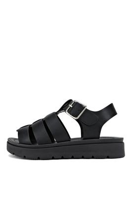 MULTI COVER STRAPS FOOTBED SANDAL WITH BUCKLE