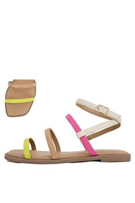 MULTI PLAIN-TOE BANDS WITH ANKLE STRAP