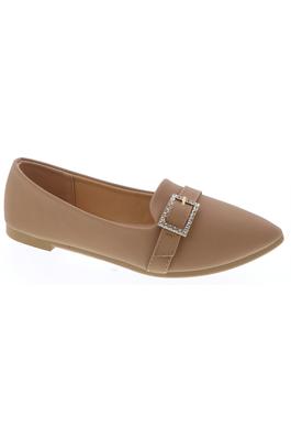 POINTED TOE LOAFER WITH BUCKLE