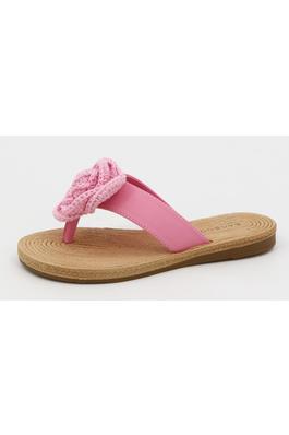 THONG FLIP FLOP WITH BOW FLOWER