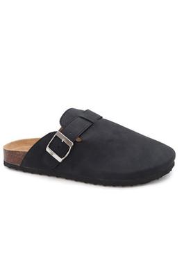 FOOTBED FLAT BOSTON CLOG WITH BUCKLE