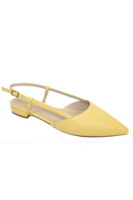POINTED CLOSED TOE, SLINGBACK STRAP MULE FLAT
