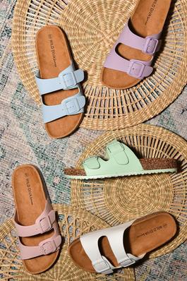 Two Strap, Slide, Sandals