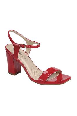CASUAL SQUARE OPEN TOE, MID BLOCK HEEL ANKLE STRAP