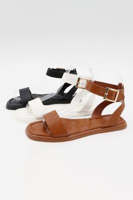 HIGH ANKLE STRAP, FLAT CASUAL SANDAL