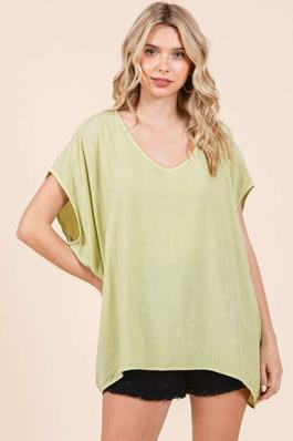 S15216-MINERAL WASH OVERSIZED DOLMAN TOP