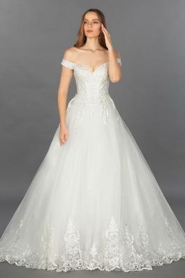 One Shoulder Bridal Dress