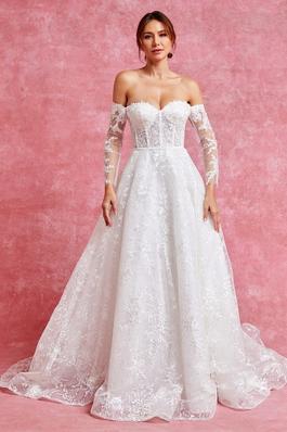 Off Shoulder Bridal Dress