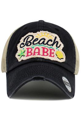 BEACH BABE Sea Life Vintage Trucker Cap