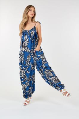 Print Jumpsuit with Baggy Bottom