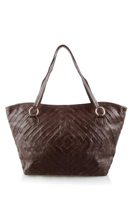 Genuine Leather Patchwork tote bag