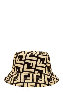 Greek Pattern Print Bucket Hat