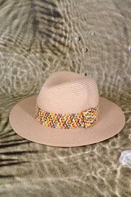 Multi Color Strawband Straw Hat