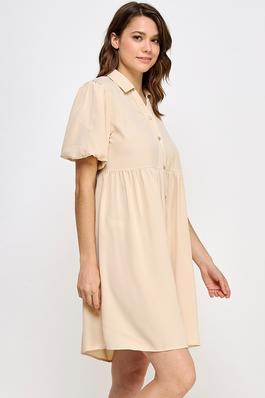 Tiered Button down Dress