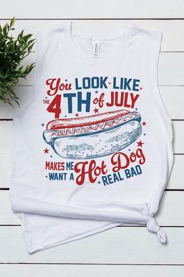 You Look Like 4th of July Graphic Muscle Tank Top