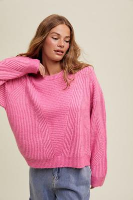 BRUSHED KNIT SWEATER