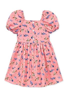 TKD-Q24-3331T-Q338 - Toddlers Puff Sleeve Dress