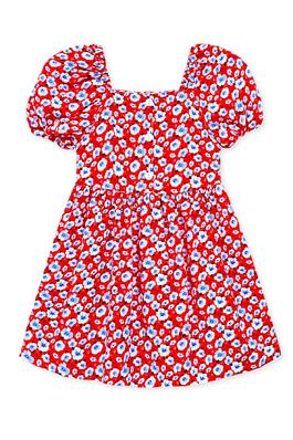 TKD-Q24-3331T-Q344 - Toddlers Puff Sleeve Dress