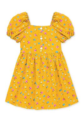TKD-Q24-3331T-Q360 Toddlers Puff Sleeve Dress