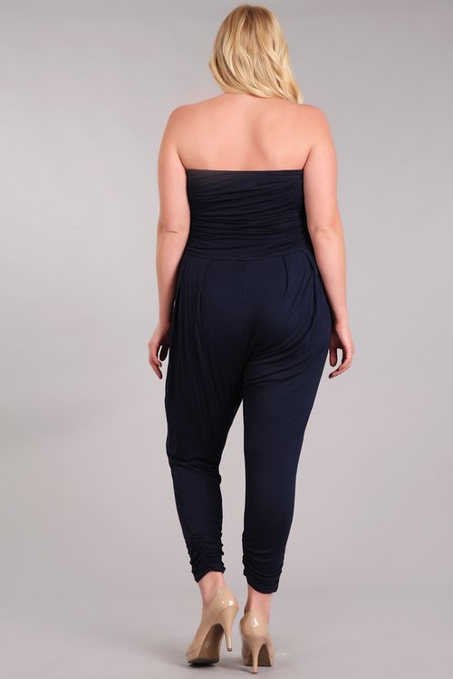 Yvette- Plus Size One Shoulder Jumpsuit – Swann Salon Studio