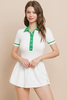Button Up Athletic Dress