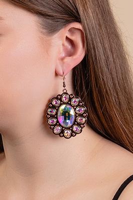 Crystal Squash Blossom Earrings