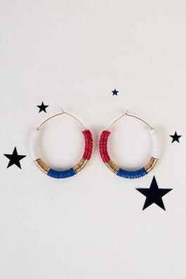 Americana Hoop Earrings