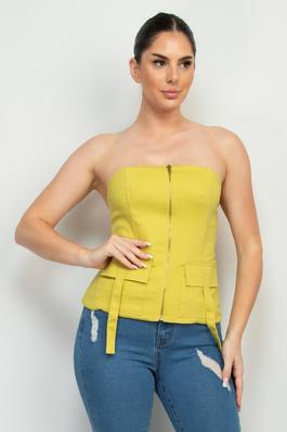Cargo Zippered Tube Pocketed Top