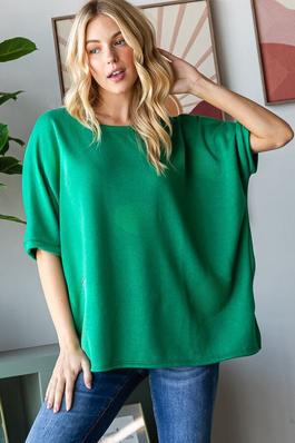 FRENCH TERRY TRANSITIONAL OVERSIZED TOP
