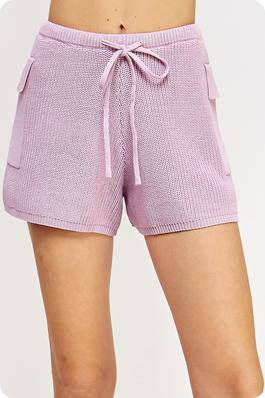 Knit Side Pocket Shorts