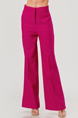 Solid Wide Long Pants