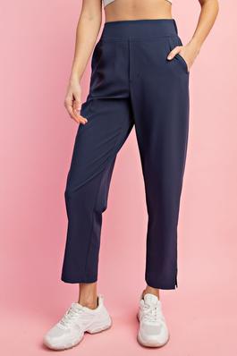 PLUS SIZE CRINKLE WOVEN PANT