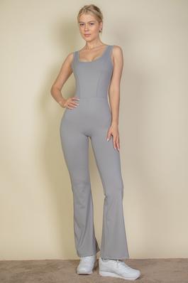 A polyamide elastane jumpsuits featuring skin-tight fit, breathable material, and 4-way stretch for