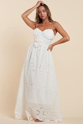 Timeless Elegance White Lace Off-Shoulder Dress
