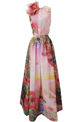 Floral Harmony Maxi Skirt Set